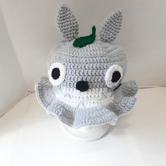 Handmade Totoro Crochet Bucket Hat New - Picture 4 of 9
